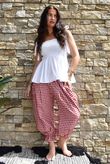 Nonni Gingham Bloomer Pant Sangria